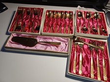 kaffeebesteck vergoldet 12