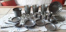 Zinnsammlung,  Konvolut - Schnapsbecher,  Zinnbecher - 28 Stück