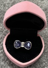 Swarovski amethyst Crystal bow