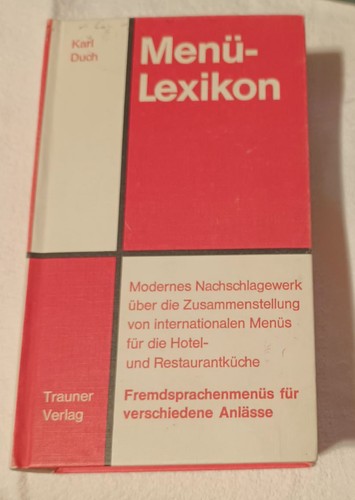 Menü lexikon auflage - 3.,