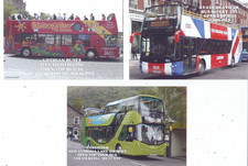 OPEN TOP BUSSE 3 POSTKARTEN