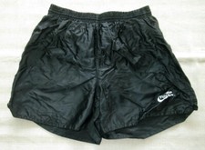 SCHWARZE SPORTHOSE - GLANZSHORTS - SHINY - VINTAGE - PRO TOUCH - GR. 3 - 152
