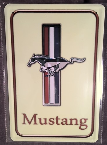 Mustang blechschild werbung - mustang,