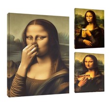 Mona Lisa bedeckte ihre Nase