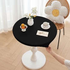 Spanntischdecke mit schwarz - mit,