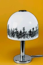 Exclusive 70er Tischlampe Lampe PEILL & PUTZLER TA 45 Chrom Glas Vintage Classic