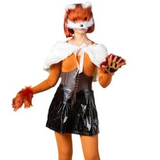 Fuchs Kostüm Tier-Set Maske