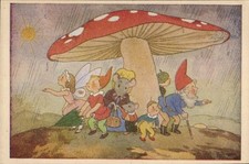 Künstler Ak Versteckt vor dem