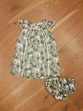 Baby Boden Set Kleid Tunika mit Höschen Sommer Mädchen Gr. 80