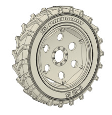 Zusatzräder FORTSCHRITT ZT LPG Traktor  1:87 Modell Bausatz 3D Druck DDR GDR