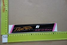 Alter Aufkleber HiFi Audio Tuning Tape TV AutoRadio Car SUPERTECH