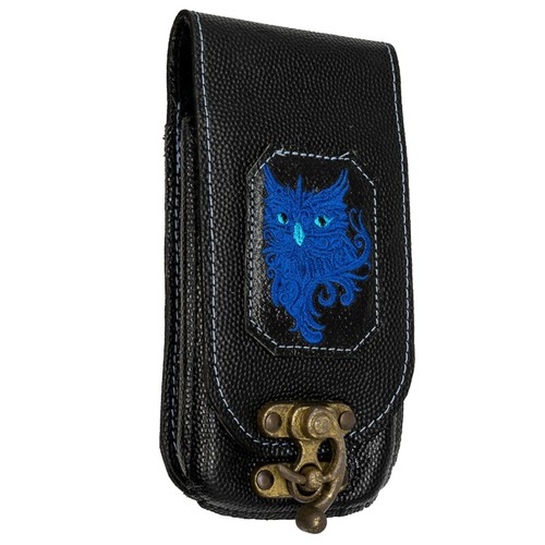 Leder eule handy tasche - leder,