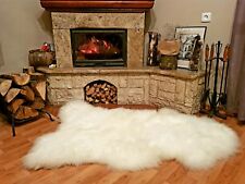 Echte Schaffell Teppich XXL 150-160cm Naturfell Öko Gerbung Premium Qualität