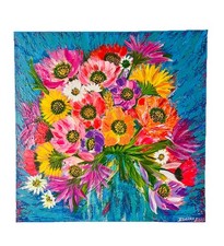 Original Blumen Gemälde auf