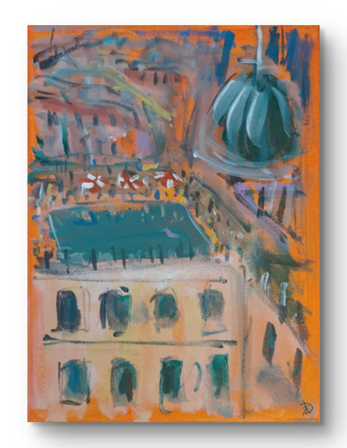 Original acrylbild 40 cm - acrylbild,