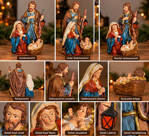 Heilige familie krippenfigur - heilige,