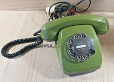 HAUSTELEFON MIT WÄHLSCHEIBE IN GRÜN - - KELLERFUND: