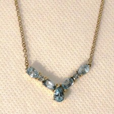 10 / KARAT GOLDKETTE mit echten Zirkon Edelsteinen