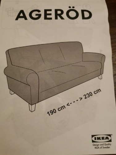 Ikea ageröd sofabezug - ikea, 2er