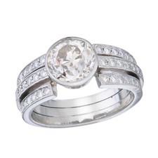 Ring old cut diamond 2.05