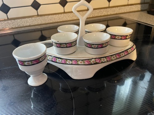 Eierbecher menage jugendstil - eierbecher,