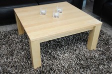 Wohnzimmertisch AHORN massiv Echtholz mit/ohne Ablage, gern auch Wunschmaß 