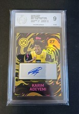 Graded Karim Adeyemi Auto /99 Topps BVB Team Set PGS 9