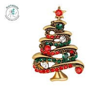 Brosche Weihnachten Tannenbaum