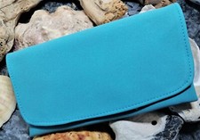 Tabakbeutel Tabaktasche Drehertasche Wild Leder Design Serie Farbton Türkis