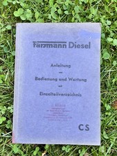 Farymann Diesel Motor  Anleitung zur Bedienung und Wartung mit Einzelteilverz. 