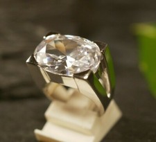 Funkelnder 925 Sterling Silber Ring Großer Zirkonia Markenschmuck Tchibo 