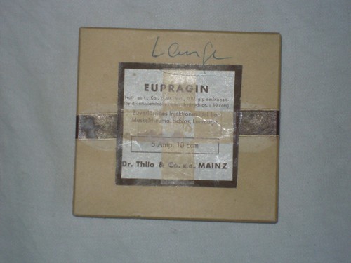 Alte schachtel leer eupragin - alte,