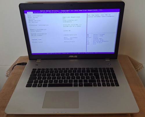 Asus n76v lap top - , 17,3