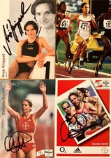 4 Autogramme 2x Claudia GESELL
