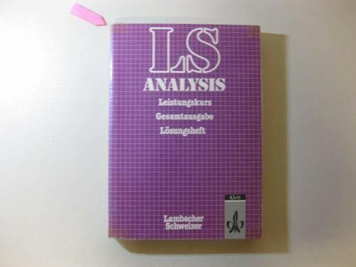 Lambacher schweizer analysis - lambacher-schweizer,,