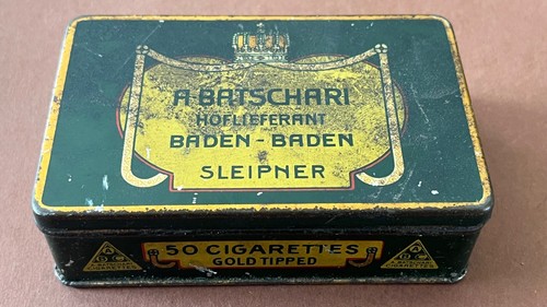 Alte blech dose zigaretten - alte,