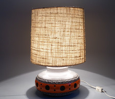 Tischlampe Vintage Orange Grau