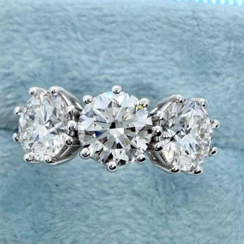 Braut diamantring mit - mit, drei