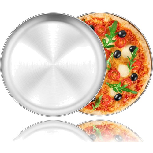 Pizzablech set edelstahl rund - set,