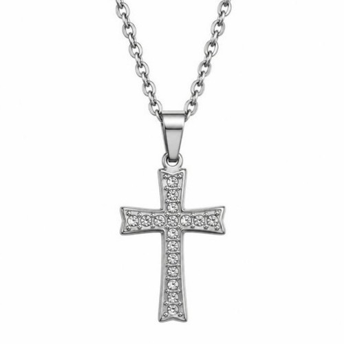 Kreuz anhänger pavé zirkonia - anhÄnger,
