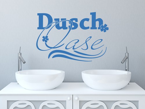 Wandtattoo bad spruch dusch - bad,