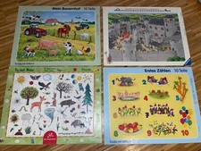 4x Stück Puzzle Ravensburger Spiegelburg 10-30 Teile Tiere Ritter