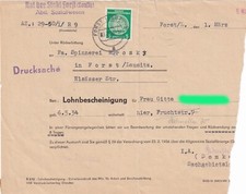 DDR-Faltbrief mit Dienstmarke