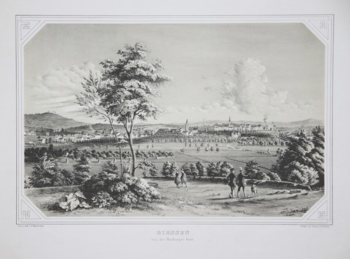 Giessen original lithografie - giessen,