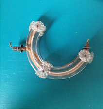 Kronleuchter Ersatzteil Glas  Lüsterarm mit Glas Rosetten aus Kunststoff