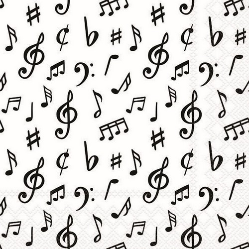Servietten music notes - 20,