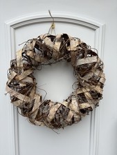 Türkranz Depot Naturkranz Kranz Birke Schnee Kristalle  Depot 43 cm