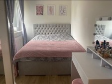 schlafzimmer komplett( boxspringbett 160x200 grau, und Kleiderschrank 135x198x64