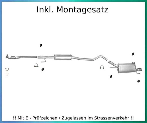Auspuffanlage für opel - opel, tigra