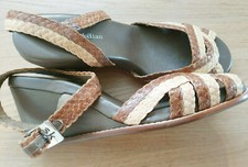 Sandaletten 41 Stephane KELIAN Flechtleder braun beige  Kélian KULT LUXUS NP430